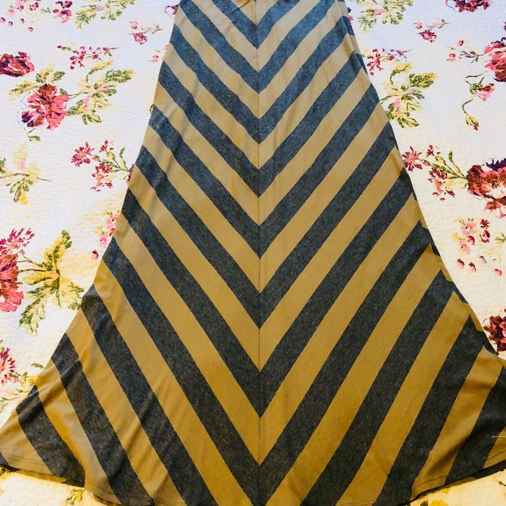 Ella Moss Chevron Maxi Skirt XS